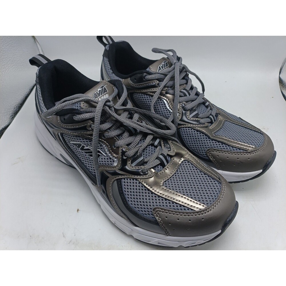 Avia 5000 Performance Walking Running Sneakers Grey Black White Men’s Size 10